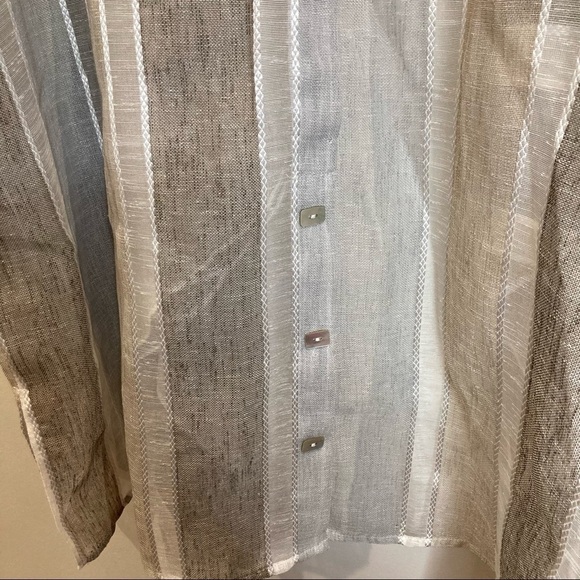 𝅺IC by Connie K Sz L Open Front Kaftan  Kimono Top Oversized 3/4 Sleeves NWT - Picture 13 of 15